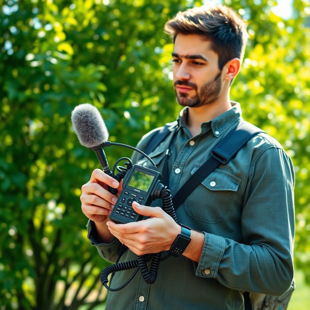 Portable audio equipment for reporters
