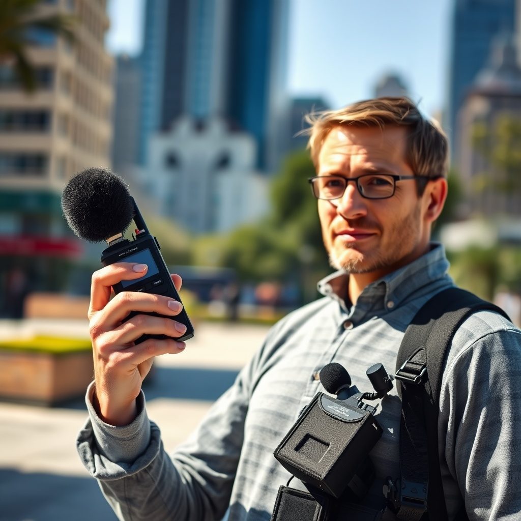 Portable audio equipment for field reporters
